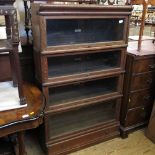 A Globe-Wernicke Co Ltd four section bookcase,