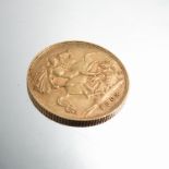 An 1908 half sovereign