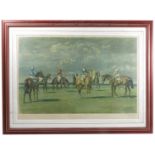 After Sir Alfred J Munnings, limited edition colour print, Before the Start, 17.