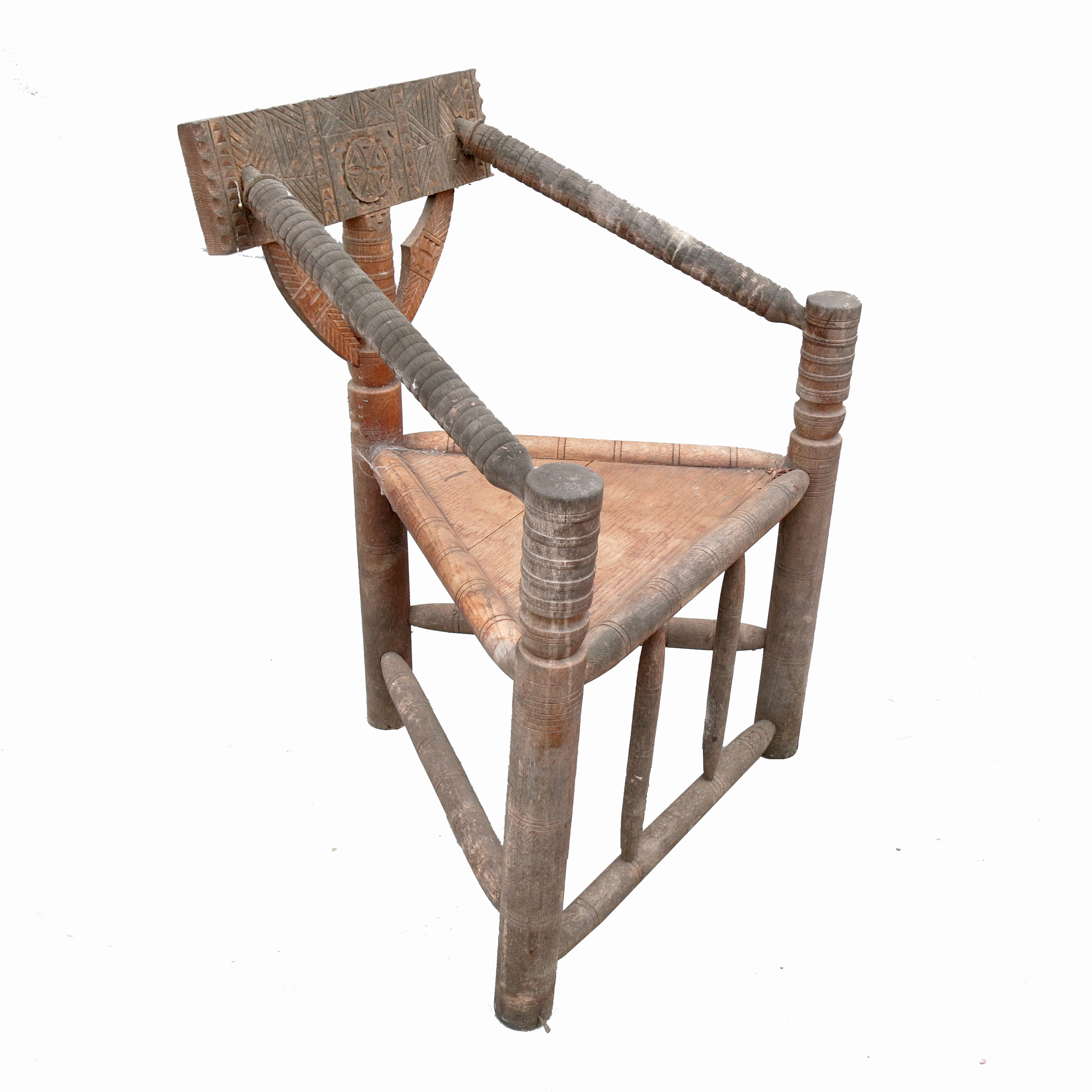 An oak turner's chair,