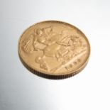 An 1909 half sovereign