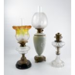 A Hink and Son oil lamp,