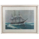 A collection of naval prints, to include HMS Victory, A.