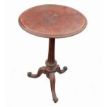 A 19th century burr walnut occasional table,