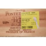 2000 Chateau Pontet-Canet, Paulillac, 12 bottle case