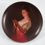 A Viennese plate, decorated with a scene Good Nigh