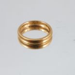 A 22 carat gold plain wedding ring, 6.1g gross