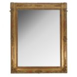 A 19th century rectangular mirror, within a part f