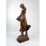 Ferdinand Grohs for Goldscheider pottery figure, o