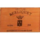 2000 Chateau Berliquet, Saint Emilion, 12 bottle c