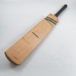 An autographed Slazenger cricket bat, signed to th