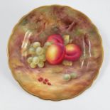 A Royal Worcester cabinet plate, decorated with fr