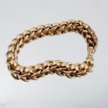 A gold bracelet, unmarked, 29.3g gross