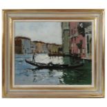 John Yardley, oil on canvas, Venetian scene, 16ins