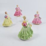 Four Royal Worcester figures, June by Sibyl V Will