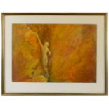 Emily Young, limited edition print, nude on a rock