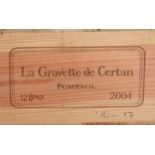 2004 La Gravette de Certan, Pomerol, 12 bottle cas