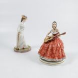 Two Royal Worcester figures, Bridget and Elaine, f