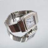 Must De Cartier Santos, a lady's stainless steel automatic bracelet watch, case numbered 20868, with