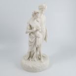A Kerr and Binns or early Royal Worcester parian f