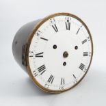 A Georgian clock movement, the striking drum movem