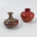 A Pilkingtons miniature vase of compressed baluste
