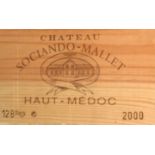 2000 Chateau Sociando-Mallet, Haut-Medoc, 12 bottle case