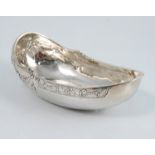 An Antique silver pap boat, of traditional form, d