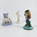 Three Royal Worcester figures, comprising two of L