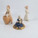 Three Royal Worcester figures, comprising a Kate G