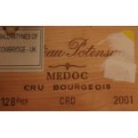 2001 Chateau Potensac, Medoc, cru Bourgeois, 12 bottle case