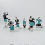 Six Royal Worcester figures, Chinoiserie Children