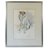 Ishbel McWhirter, watercolour, Polly (sitting), 18