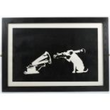 Banksy, limited edition screen print, HMV, 303 of 600, published by Pictures on Walls London, with