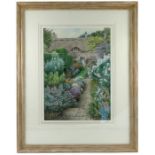 Colin Newman, watercolour, The Cottage Hidcote Manor, 18.5ins x 13.5ins, bearing Richard Hogan label