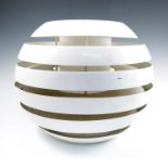 A 1960's Danish white metal ceiling pendant, by Carl Thore for Granhaga, height 13.5insCondition
