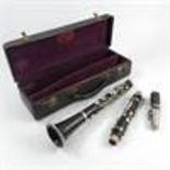 A French Buisson clarinet, in fitted case