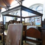 A Regency style And So To Bed mahogany four poster bed, with fluted and carved supports, width