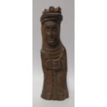 A Carved Hardwood Figure