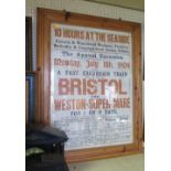 1904 '10 HOURS AT THE SEASIDE' Poster