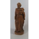 Carved Ecclesiastical Figure