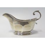 A Scottish George V Silver Sauce Boat, Edinburgh 1926, Hamilton & Inches, 122 g