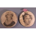 A Rare Queen Caroline Triumph of Innocence 1820 Pin Cushion and Prince Leopold and Princess