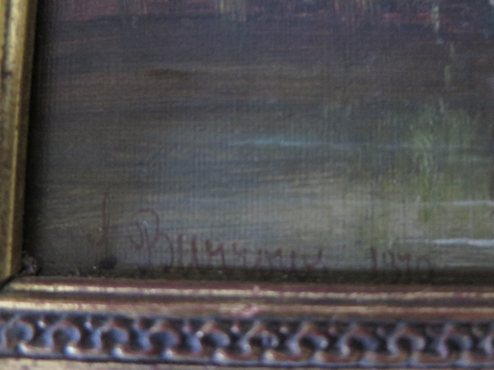 ? Burrows 1870, 'Broomhill Farm Norton Lane' Worcestershire, oil on Windsor & Newton canvas, 44.5 - Image 2 of 2