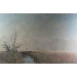 Roy Perry, 'Autumn Morning, nr. Sixpenny Hardley, gouache, 52 x 34 cm, framed and glazed