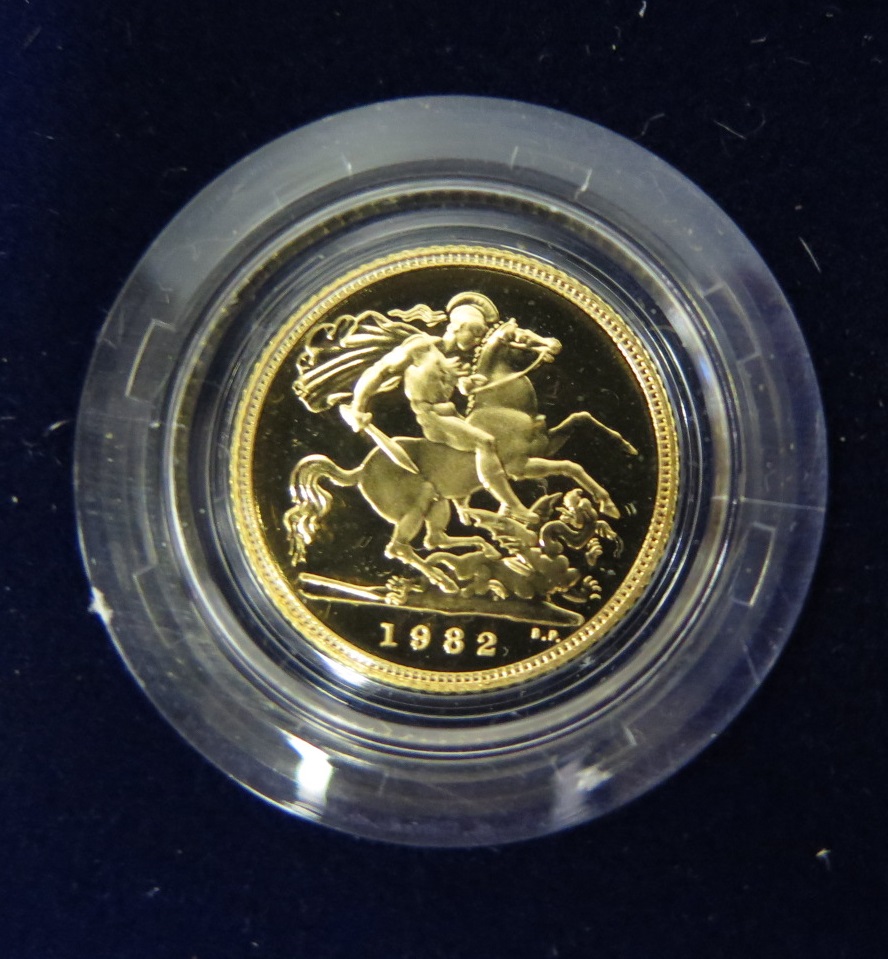A 1982 Proof Sovereign with COA - Image 2 of 2