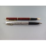 A Sheaffer 585 Fountain Pen with 14K Nib and Watermans Cartridge Pen with 18K Nib