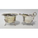 A George V Silver Creamer and Sugar, London 1919, Mappin & Webb, 220g