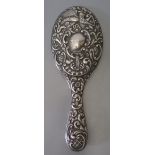 An Edward VII Silver Backed Hand Mirror, Birmingham 1904