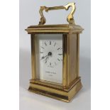 A Modern Mappin & Webb Quartz Carriage Clock